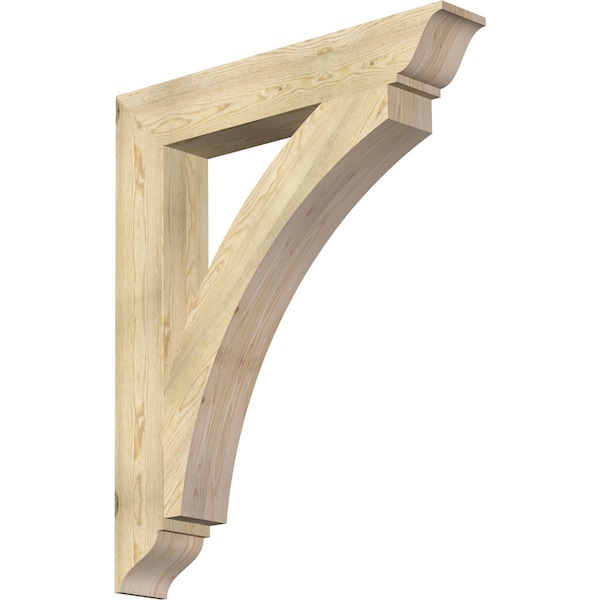 Ekena Millwork Thorton Traditional Rough Sawn Bracket, Douglas Fir, 6"W x 38"D x 46"H BKT06X38X46THR01RDF - main